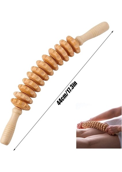 9 Ahşap El Masajı Isveç Kupası Lenfatik Drenaj Masajı Vücut Şekillendirici, Selülit Karşıtı Gua Sha, Kas Ağrısını Giderme (Yurt Dışından)