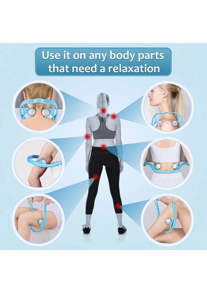 Stil D - Pembe Yeni Plastik Basınç Noktası Terapisi Boyun Massageador Massagem Rahatlatmak El Silindir Boyun Masajı Boyun Omuz Tetik Noktası Için (Yurt Dışından)