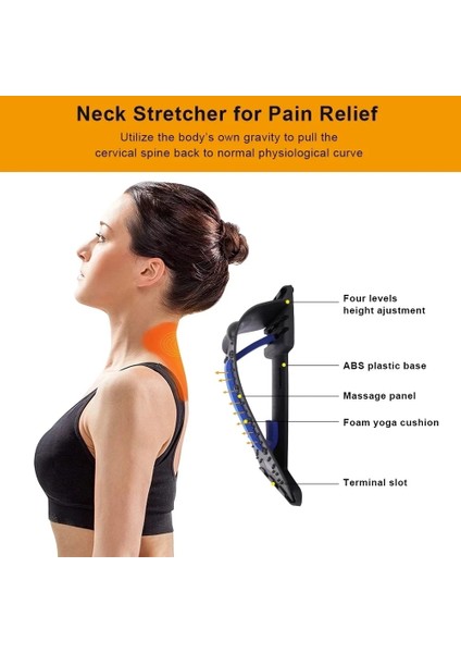 Boyun Sedye Manyetik Boyun Sedye Traksiyon Cihazı 4 Seviye Masaj Aletleri Yastıklar Geri Streç Spor Bel Desteği Servikal Omurga Rölyefi (Yurt Dışından) fiyatları