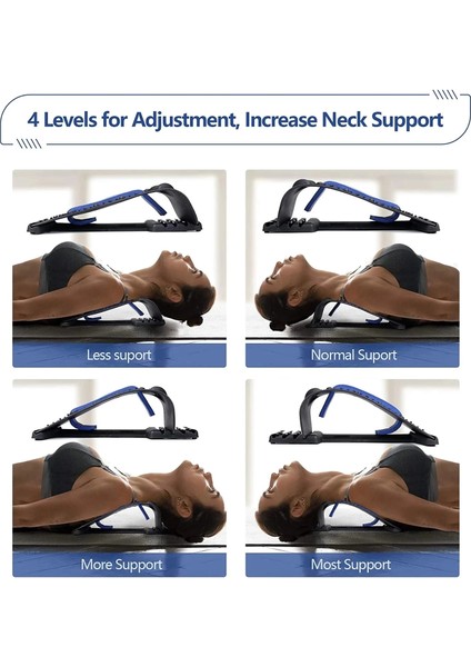 Boyun Sedye Manyetik Boyun Sedye Traksiyon Cihazı 4 Seviye Masaj Aletleri Yastıklar Geri Streç Spor Bel Desteği Servikal Omurga Rölyefi (Yurt Dışından) modelleri