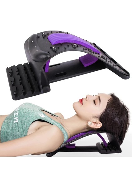 Boyun Sedye Manyetik Boyun Sedye Traksiyon Cihazı 4 Seviye Masaj Aletleri Yastıklar Geri Streç Spor Bel Desteği Servikal Omurga Rölyefi (Yurt Dışından) indirimleri