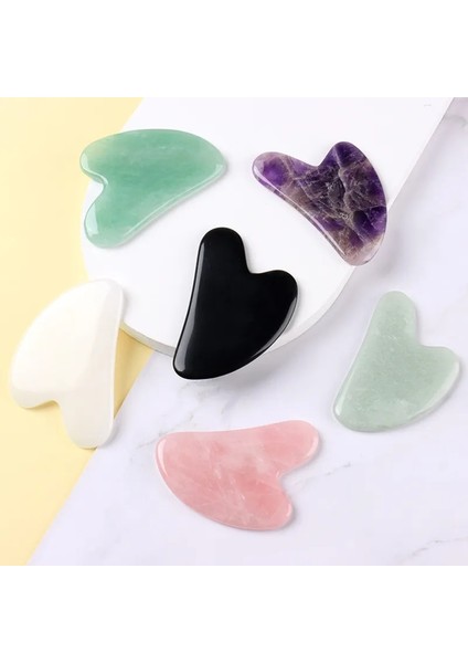 Green-2 Doğal Gül Yeşim Rulo Yüz Masajı Gua Sha Kurulu Kristal Taş Yeşim Masajı Vücut Yüz Göz Kazıma Akupunktur Yüz Germe (Yurt Dışından) modelleri
