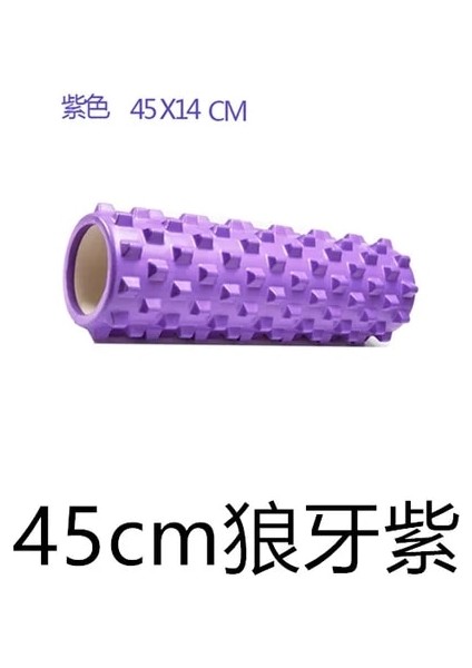 45 Kurt Dişi Mor 45CM Spor Köpük Rulo Kas Gevşeme Rulo Köpük Rulo Çivili Kulübü Rulo Yeni Başlayanlar Için Bacak Masajı (Yurt Dışından)