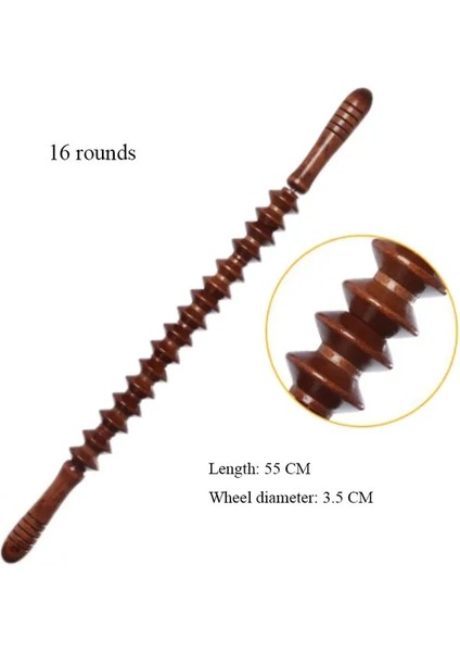 16 Tur Meridyen Çubuk Vücut Masajı Rulosu Belini Dövdü Sırt Masajı Boyun Bacak Ahşap Masajı Tam Vücut Masajı Sopa (Yurt Dışından) fiyatları