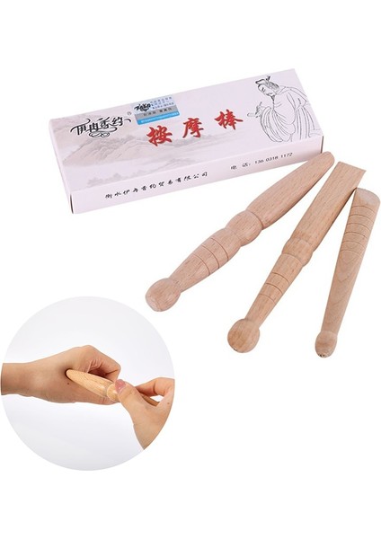 1 Adet/3 Adet Orijinal Ahşap Ayak Vücut Masaj Sopası Kas Ağrısını Hafifletmek Rahatlatıcı Aracı Ayak Refleksoloji Masajı (Yurt Dışından)
