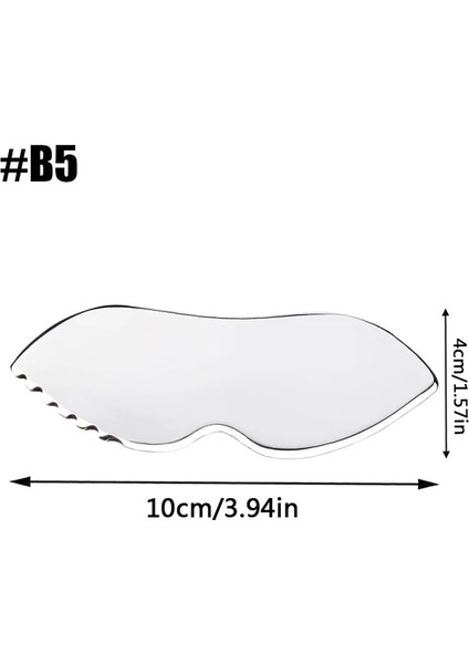 B5 Paslanmaz Çelik Guasha Masaj Aletleri Vücut Yumuşak Doku Kazıyıcı Masaj Fiziksel Kazıma Terapisi Arka Bacak Kol Boyun Omuz (Yurt Dışından)