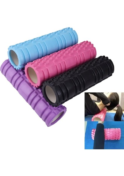 Mor 1 Adet 30 cm İçi Boş Kalp Köpük Rulo Yoga Egzersiz Sırt Kas Masajı Silindiri (Yurt Dışından) fiyatları