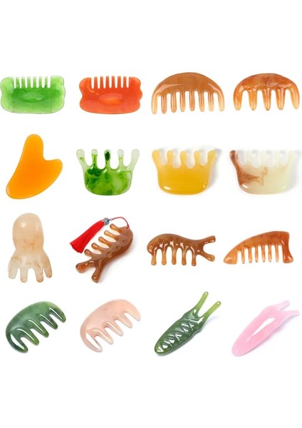 1 Adet Reçine Meridyen Masaj Tarak Baş Yüz Boyun Akupunktur Terapi Kazıyıcı Saç Derisi Gevşeme Geniş Diş Masajı (Yurt Dışından) fiyatları