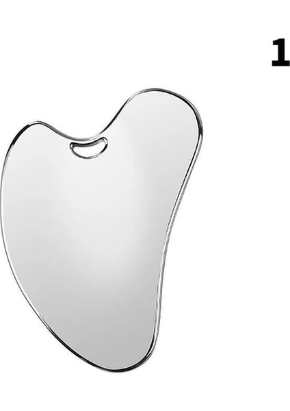 A5 Yüz Paslanmaz Çelik Kazıyıcı Masaj Aracı Yüz Germe Anti-Aging Cilt Sıkılaştırma Soğutma Metal Şişliği Azaltmak Yüz Gümüş (Yurt Dışından)