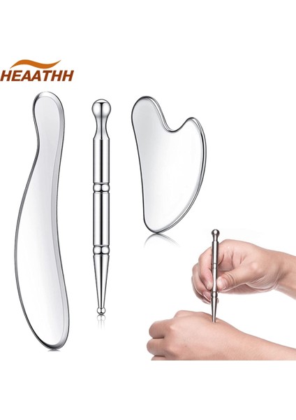 2 Adet Paslanmaz Çelik Kas Derin Doku Kazıma Masaj Aletleri Güzellik Akupunktur Kalem Geri Kazıyıcı Masaj Vücut Yüz Rahatlatıcı (Yurt Dışından) fiyatları