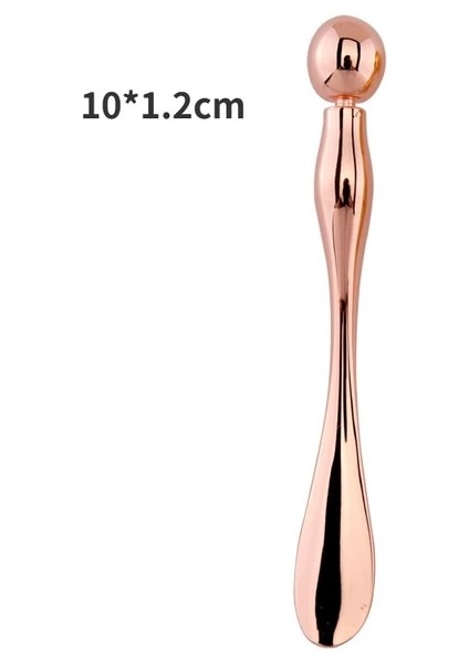 10 cm Gül Altın Mini Çelik Top/seramik Göz Kremi Masaj Sopa Rulo Top Göz Masaj Sopa Gözler Krem Kaşık Kırışıklıkları ve Koyu Halkaları Kaldırmak (Yurt Dışından)