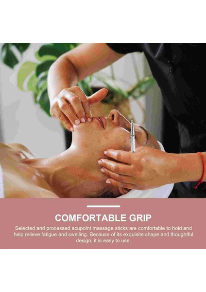 Sarı Kalem Noktası Aracı Sopa Akupunktur Noktası Refleksoloji Tetik Doku Derin Vücut Masajı Akupunktur Pirinç Yüz Probu Çubuk Araçları Ev (Yurt Dışından) modelleri