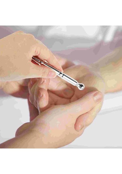 Sarı Kalem Noktası Aracı Sopa Akupunktur Noktası Refleksoloji Tetik Doku Derin Vücut Masajı Akupunktur Pirinç Yüz Probu Çubuk Araçları Ev (Yurt Dışından) fırsatları