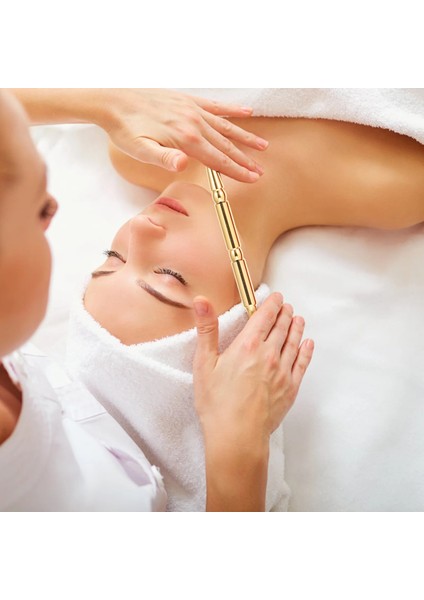 Sarı Kalem Noktası Aracı Sopa Akupunktur Noktası Refleksoloji Tetik Doku Derin Vücut Masajı Akupunktur Pirinç Yüz Probu Çubuk Araçları Ev (Yurt Dışından) indirimleri