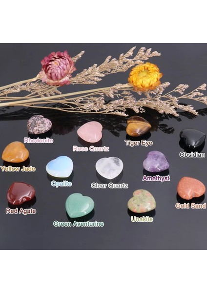 Pembe Kedi Gözü 1 Adet Doğal Yeşim Kalp Mini Şifa Endişe Taş Gül Kuvars Ametist Kristal Vücut Masajı Spa Rahatlama Aracı Masaj Dropshipping (Yurt Dışından)