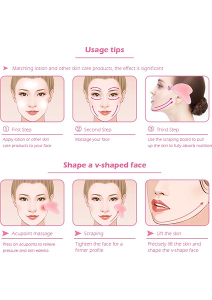 Doğal Yüz Masajı Yüz Masajı Gua Sha Kazıyıcı Çift Kafaları Yeşim Taşı Rulo Cilt Bakımı Gül Kuvars Masajı Yüz Vücut Için (Yurt Dışından) modelleri