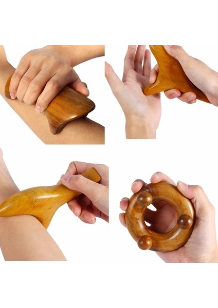 5 Vietnam Kokulu Ahşap Masaj Presoterapi Araçları Vücut Ayak Refleksoloji Shiatsu Thai Masajı Kazıma Tahtası (Yurt Dışından) fırsatları