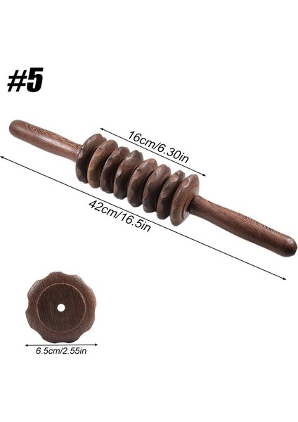 Tip 5 1 Adet Profesyonel Çok Fonksiyonlu Ahşap Masaj Rulo Sopa Vücut Arka Bacaklar Kas Tetik Noktası Refleksoloji Erkekler ve Kadınlar Için (Yurt Dışından)