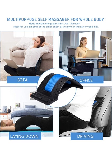Mavi Fitness Ekipmanları Manyetik Boyun ve Sırt Masajı Sedye Rölyef Omurga Lomber Omuz Ağrısı Servikal Yastık Relax Vücut Terapisi (Yurt Dışından) indirimleri