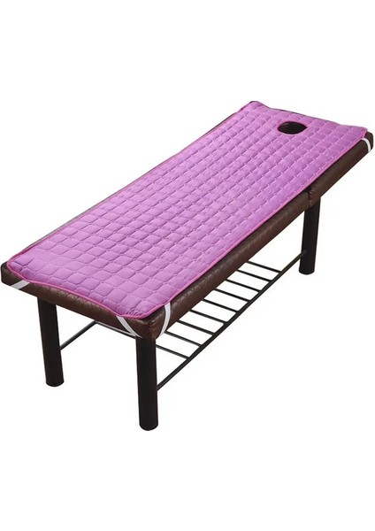 Mor Boyut L Kaymaz Çarşaf Spa Tedavisi Güzellik Masaj Salonu Masa Yatak Çarşafı Kapak Yatak Levha Ped Mat Yüz Delikli 185*70 CM/190*80 cm (Yurt Dışından)