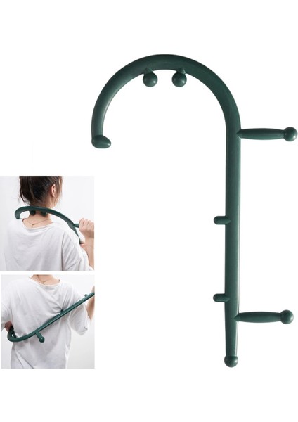 Yeşil Sırt Masajı Kanca Tetik Noktası Kendini Masaj Sopa Terapötik Manuel Masaj Kas Tetik Noktası Aracı Terapötik Gevşeme (Yurt Dışından) fiyatları