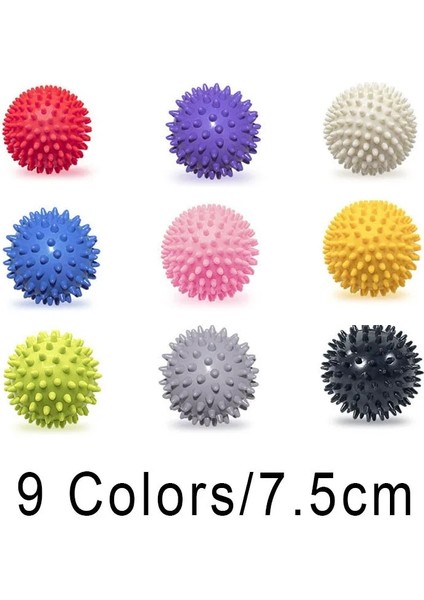Pembe 7.5 cm Pvc Dikenli Masaj Topu Refleksoloji Stres Giderici Rulo Topu Spor Fitness Rölyef Plantar Fasiit Rahatlatıcı Egzersiz Topu (Yurt Dışından) fiyatları