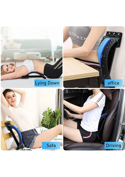 Sırt Masajı Mavi Masaj Geri Kayropraktik Relax Bel Eğitmen Chiroboard Omurga Rölyef Rahatlatıcı Bel Desteği Güverte Aracı Duruş Düzeltici (Yurt Dışından) indirimleri