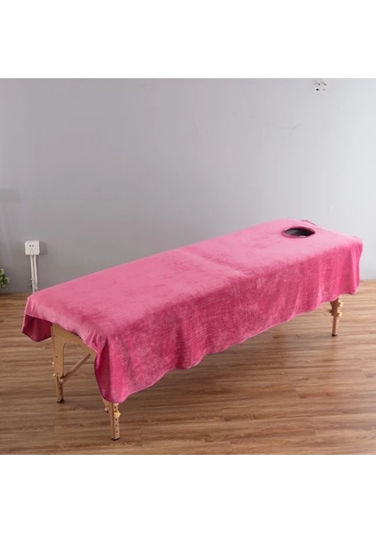 RUSSET-80X190CM Kristal Kadife Güzellik Masaj Masa Örtüsü Yüz Delikli Yüz Yatak Örtüsü Salon Çarşafları Spa Masaj Yatağı Masa Örtüleri (Yurt Dışından)
