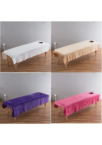RUSSET-80X190CM Kristal Kadife Güzellik Masaj Masa Örtüsü Yüz Delikli Yüz Yatak Örtüsü Salon Çarşafları Spa Masaj Yatağı Masa Örtüleri (Yurt Dışından) fiyatları