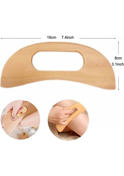 1 Adet Kokulu Ahşap Masaj Presoterapi Araçları Vücut Ayak Refleksoloji Shiatsu Thai Masajı Kazıma Tahtası (Yurt Dışından)