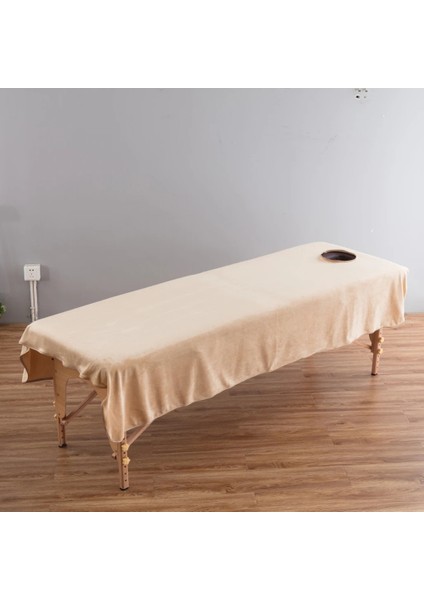 CAMEL-80X190CM Kristal Kadife Güzellik Masaj Masa Örtüsü Yüz Delikli Yüz Yatak Örtüsü Salon Çarşafları Spa Masaj Yatağı Masa Örtüleri (Yurt Dışından) modelleri