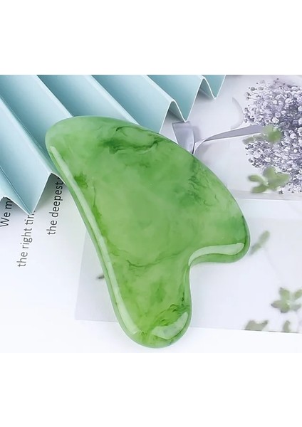 Yeşil Reçine Gua Sha Rulo Masaj Yüz Vücut Yüz Guasha Masaj Aletleri Güzellik Sağlık Cilt Bakımı Araçları Değil Yeşim Taşı 2/3 Adet (Yurt Dışından)