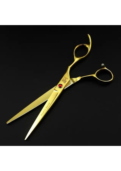 Kesme Makası Profesyonel Pet Makas Düz ve Inceltme ve Kavisli Makas 4 Adet Set + Köpek Bakımı Için Tarak Köpekler Makaslar Saç Kesici 7.0 Inç (Yurt Dışından)