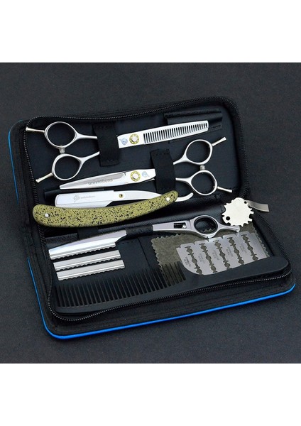 6054-İNCELTME 6 "berber Kuaförlük Japon Makas Kuaför Jilet Inceltme Makası Saç Kesimi Berber Makası Profesyonel Tijeras Ciseaux (Yurt Dışından)