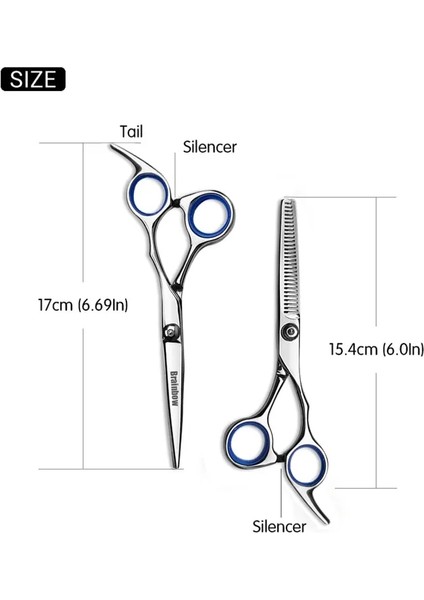 Inceltme Çantası Brainbow 6 Inç Kesme Inceltme Şekillendirme Aracı Saç Makası Paslanmaz Çelik Salon Kuaförlük Makası Düzenli Düz Diş Bıçakları (Yurt Dışından) fırsatları