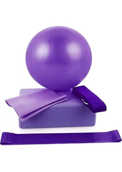 Mor Pratik Spor Yoga Topları Pilates Fitness Salonu Denge Fitball Egzersiz Pilates Egzersiz Masaj Topu (Yurt Dışından)