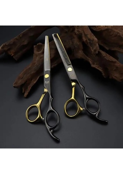 Ks Bg Makassetbag Kasho Profesyonel 6 Inç Hiar Makas Salon Berber Makası Kuaförlük Makası Saç Kesme Inceltme Şekillendirici Aracı (Yurt Dışından)