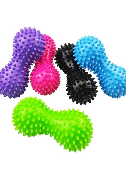 Pembe Fıstık Şekli Yoga Masaj Topu Relax Kas Egzersiz Fitness Topu Vücut El Ayak Yorgunluğu Rahatlatmak Pvc Yumuşak Masaj Dikme Topu (Yurt Dışından)