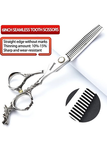 6 Inç Inceltme Profesyonel Saç Makası Saç Kesimi Makas 6.0 Inç Yüksek Kaliteli Kesme Saç Kesimi Makas Seti (Yurt Dışından) fiyatları