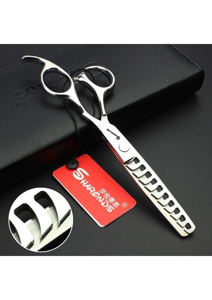 6 Inç 2pc Sharonds Oluklu Balık Kılçığı Saç Inceltme Makası 6 Inç Inceltme Makası 10 Büyük Diş Simli Kesme Makası 440C'DEN Yapılmıştır (Yurt Dışından) fiyatları