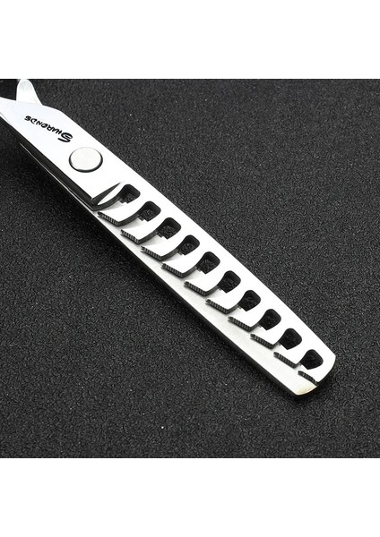 6 Inç 2pc Sharonds Oluklu Balık Kılçığı Saç Inceltme Makası 6 Inç Inceltme Makası 10 Büyük Diş Simli Kesme Makası 440C'DEN Yapılmıştır (Yurt Dışından) modelleri