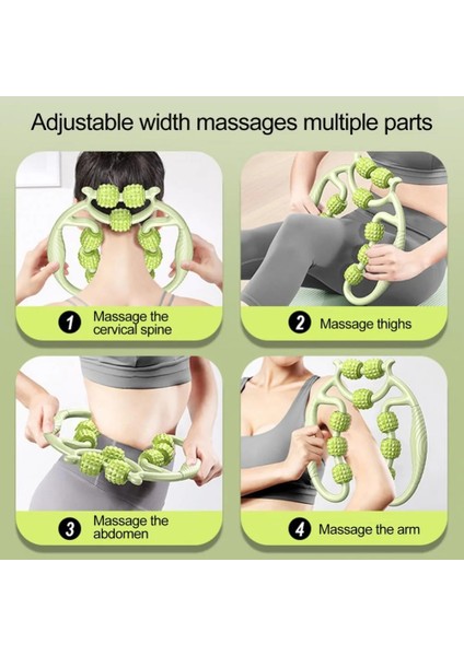 Mavi - 9 Tur 9 Tekerlek Halkası Kelepçe Bacak Eğitmen Bacak Kas Fitness Bel Güzellik Bacak Cihazı Yoga Masaj Rulo Eğitmen Kas Gevşetme Rulo (Yurt Dışından) fırsatları