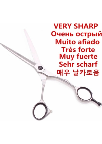 A9202 Yin C 55H Aqıabı Kuaförlük Makas Inceltme 440C Japon Çelik Makaslar Saç Kesme Makası Berber Makası Saç Profesyonel A9201 (Yurt Dışından)