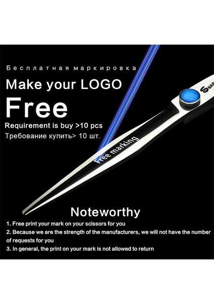 7,5 Inç Kesme 7 "8" 9 "profesyonel Berber Dükkanı Makası, Saç Makası, Japon Ince Düz Saç Makası (Yurt Dışından) modelleri