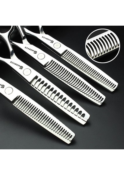 7.5 Inç Ince 20-30 Keskin Makas Seti Sharonds 440C 6/7/7.5 Inç Saç Kesimi Inceltme Makas Profesyonel Berber Dükkanı Kuaförlük Makas Saç Makası (Yurt Dışından)