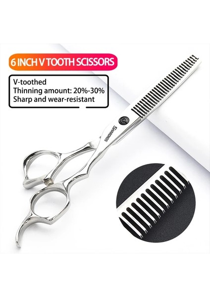 6 Inç Inceltme 5,5-6-6,5 Inç Düz Kaküllü ve Ince Dişli Saç Kesme Makinesi, Dikişsiz Kuaför, Üst Düzey Profesyonel Kuaför Makası (Yurt Dışından) fiyatları