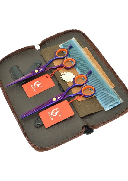 A0027A-06-55 Meisha 5.5 "kuaför Kesme Makası Paslanmaz Çelik Berber Inceltme Makası Salon Şekillendirici Makaslar Saç Tijeras A0029A (Yurt Dışından)