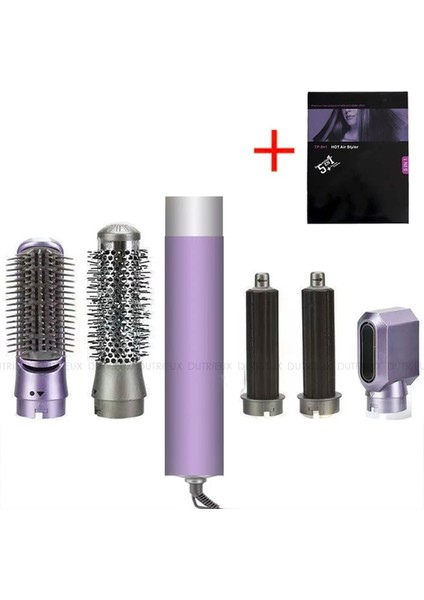 Açık Mor Ingiltere Tak Dyson Airwrap 5 In 1 Saç Kurutma Makinesi Sıcak Tarak Seti Profesyonel Bukle Makinesi Saç Düzleştirici Şekillendirici Aracı Saç Kurutma Makinesi Ev (Yurt Dışından)