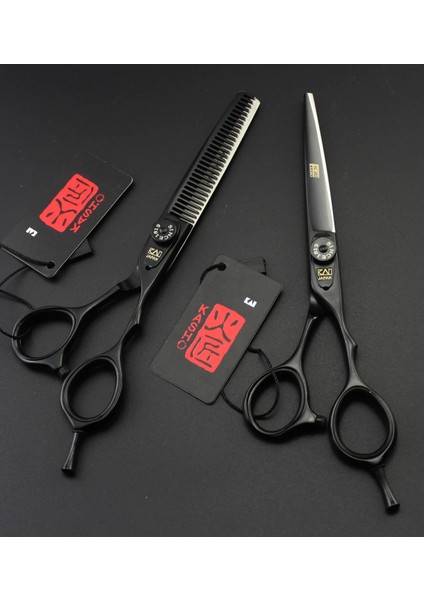 Hj-6br Set Çanta 6 Inç Profesyonel Kuaförlük Makas Saç Makas Düz Inceltme Saç Kesme Aleti (Yurt Dışından)