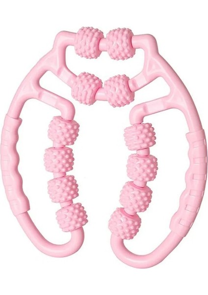 Mor-C Rahatlatıcı Plastik Bacak Rulo Makaralı Çubuk Halka Şeklinde Bacak Kelepçe Masajı Yoga Dört Tekerlekli Masaj Halka Şeklinde Bacak Kelepçesi (Yurt Dışından)